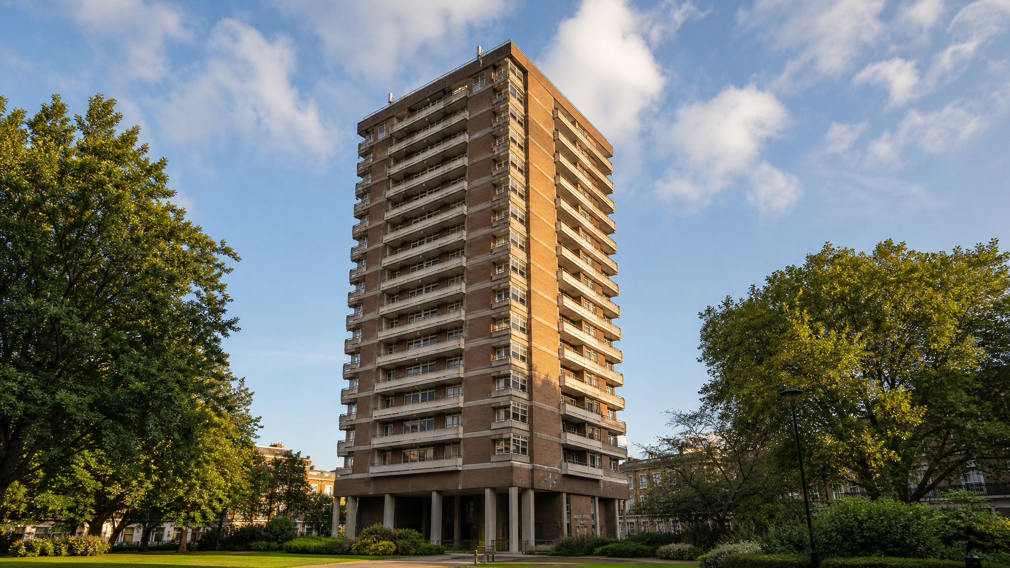 Raynham, the landmark tower block on Norfolk Crescent, central London W2